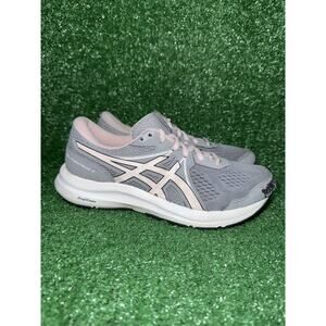ASICS Gel Contend 7 Women Size 7.5 Wide Gray Pink Athletic Sneaker Running Shoe